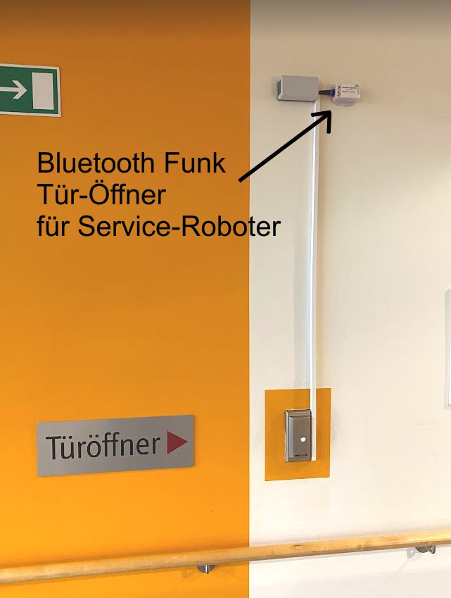 Tür-Öffner Service-Roboter Funkrelais BLE Beacon