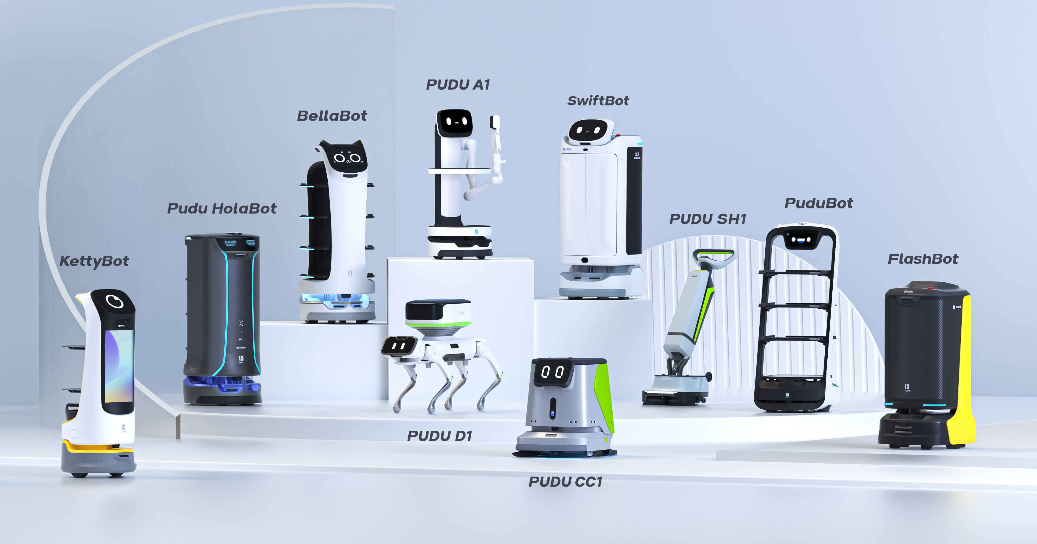Pudu Robotics Service-Roboter-Familie